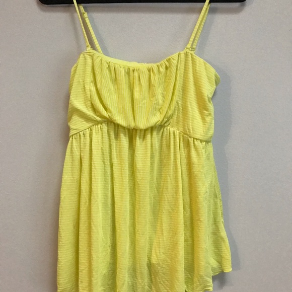 Free People Yellow striped tank top - Size Medium - Picture 2 of 7